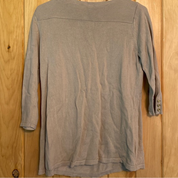 Karen Scott Petites Women’s Tan Long-Sleeve Sweater - Picture 6 of 6